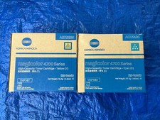 NEW Lot of 2 Genuine Konica Minolta TNP18Y/C Toner Cartridge