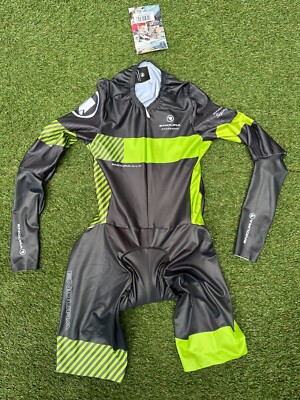 NEU MIT ETIKETT ~ ENDURA DRAG 2 ZERO D2Z ENCAPSULATOR TT ZEITFAHREN AERO SPEED SKINSUIT ~ M