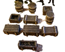Wooden Boxes And Barrels T6 Rourke's drift And Zulu War 1.32 scale 54mm