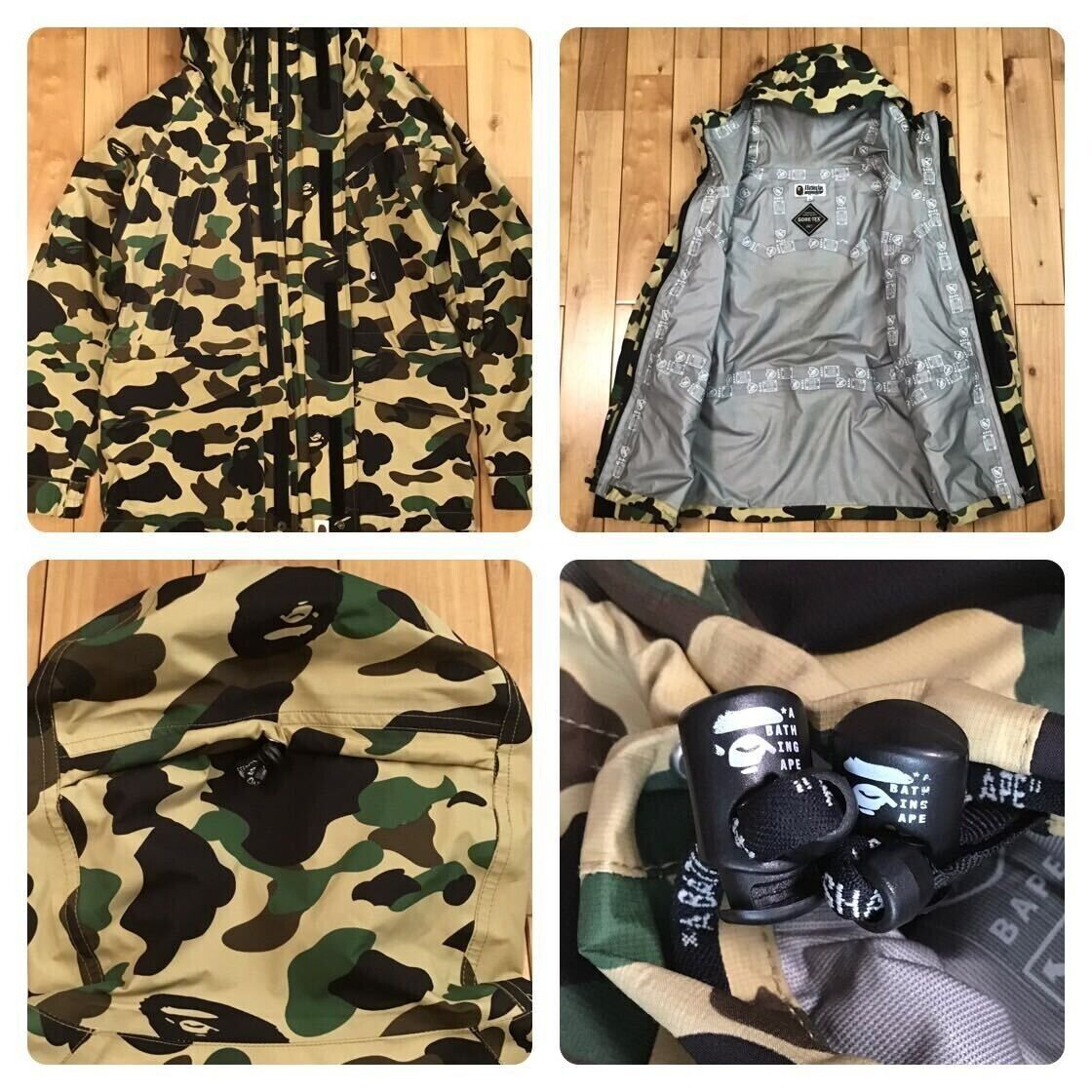 BAPE GORE TEX 1st camo yellow snowboard jacket A Bathing Ape BAPE GORE TEX 1st camo yellow snowboard jacket A Bathing Ape
