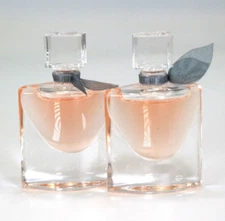 2x Lancome La Vie Est Belle Eau De Parfum 0.13 oz/4 ml MINI Travel Size Perfume