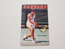 RS20 Harvard University 2000/01 Women's Tennis Pocket Schedule Card