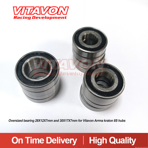 Übergroßes Lager 28X12X7mm und 30X17X7mm für Vitavon Arrma Kraton 8S Naben - Bild 2 von 2