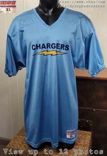 Champro Chargers # 66 Powder Blue Practice Jersey Mens Sz XL