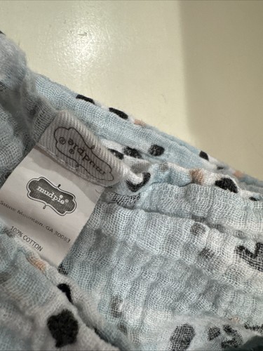 Coperta Fasciatoio Stampa Mucca Mussola Cotone Bambino Fud Pie - Foto 4 di 4