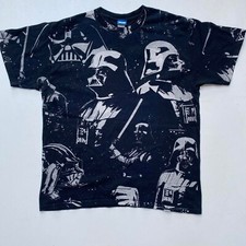 Star wars Vintage Lucasfilm Darth Vader all-over print the dark sideAwaits Tee