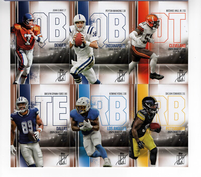 2024 Topps Signature Class Football Bronze Red and Yellow Parallels You Pick