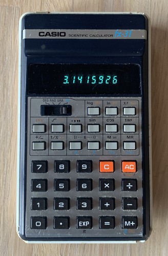 Calcolatrice scientifica vintage CASIO FX-31 made in JAPAN 1978 - Foto 3 di 6