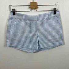 Vineyard Vine Girls 14 Blue white striped 4 Pocket Shorts Casual Comfortable