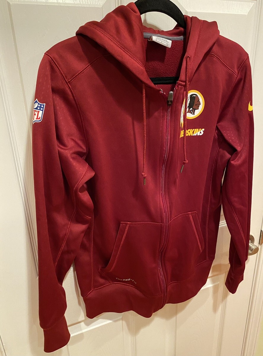 Washington Redskins Commanders NFL Nike Therma-Fit Full Zip Hoodie