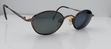 Vintage Charmant G051 Brown Oval Metal Sunglasses FRAMES ONLY