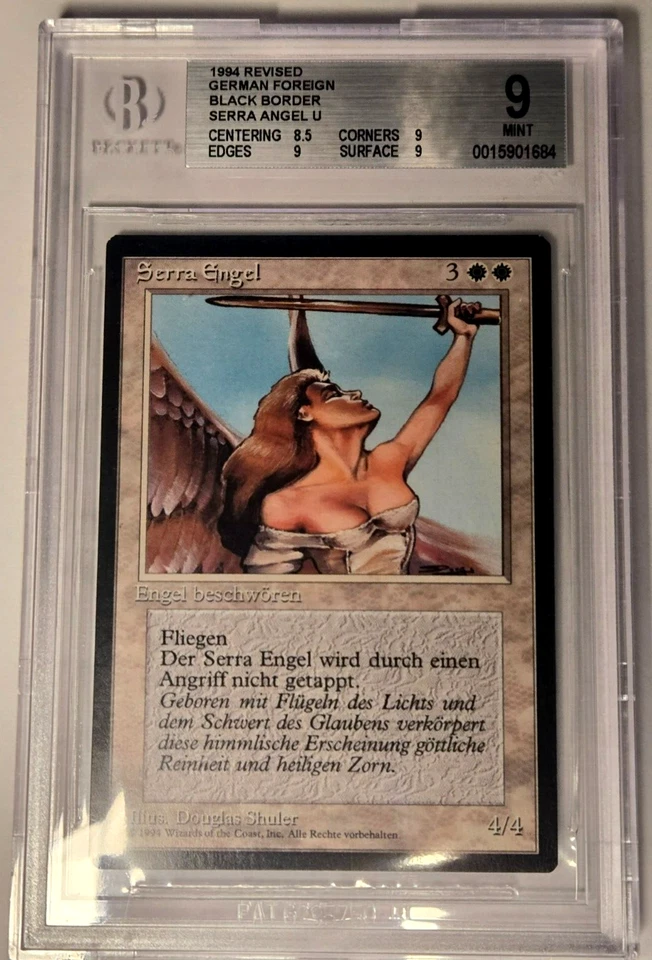 Serra Angel BGS 9 MINT - German FBB Revised 3rd Edition MTG - Iconic Art Pop 3 - Image 3 of 4
