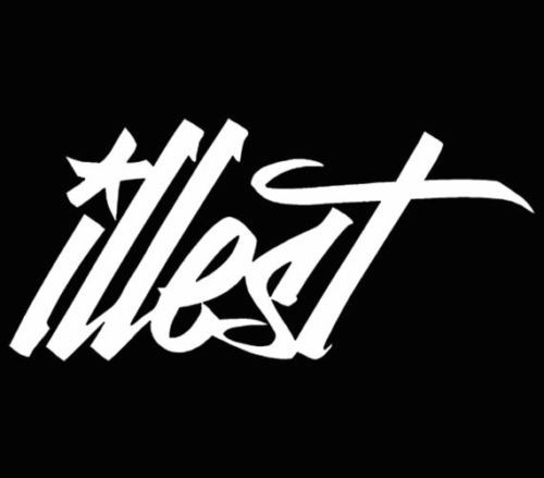 illest logo vinyl decal car truck window sticker motorcycle