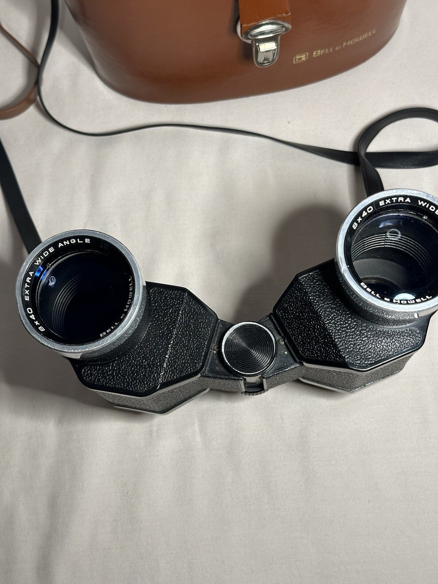 Vtg Bell & Howell Binoculars 8 x 40 Extra Wide Angle Triple