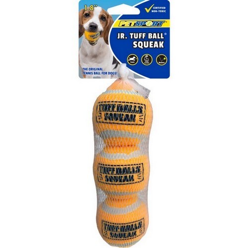 Jr. Tuff Ball Squeak Dog Toy 3 Pack  by Petsport USA