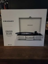 Crosley CR8005D-WS Cruiser Deluxe 3 Speed Turntable With Bluetooth White Sand