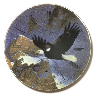 American Eagle Schnee Kappen Elgin 18 Größe Taschenuhr Porzellan Dial Bird LW354 - Bild 1 von 4