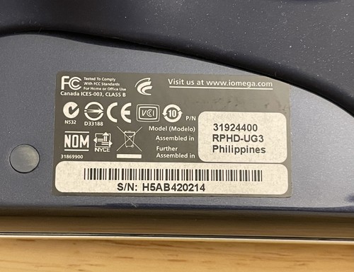 Iomega eGo 1 TB USB 3.0 Portable Hard Drive - PC/Mac - Model 31924400 - Picture 6 of 11