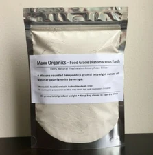 MAXX Organics Food Grade DIATOMACEOUS EARTH DE Detox Cleanse 30 Day Cmp Organifi
