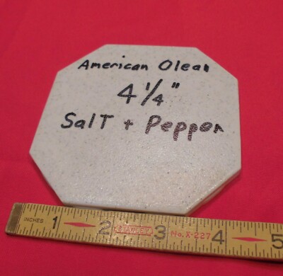 1 pc. *Salt & Pepper* Octagon Ceramic Tile 4-1/4'' Crystalline, American Olean