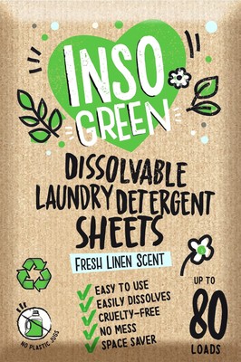 Eco Laundry Detergent Sheets - 80 Loads Laundry Sheets Detergent - 40 No Plas...