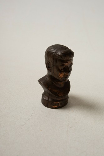 Small John F Kennedy Bronzed Metal Bust (R3D) President JFK 2.25" Tall Figure - Imagen 2 de 6