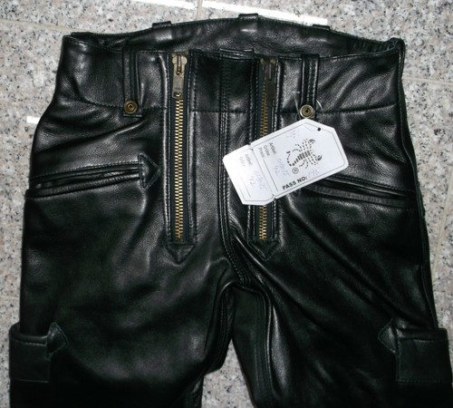 Lederhose Craftsman Gr.50,Glattleder Zunfthose Skorpion Motorradhose Arbeitshose - Bild 9 von 9
