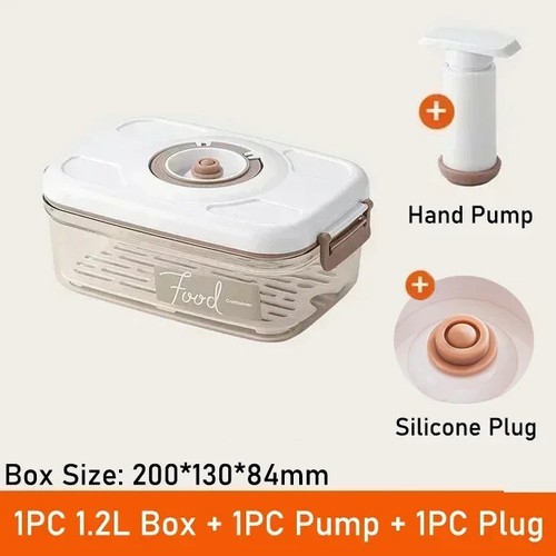 Vacuum Food Storage Box Fresh-Keeping Canister Sealed Storage Container Food New - Picture 11 of 52