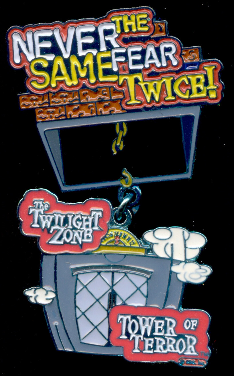 Tower of Terror Never the Same Fear Twice Dangle Annual Passholder Pin LE 5000