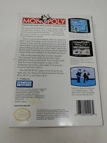 NINTENDO MONOPOLY (Nintendo NES Entertainment System , 1991, COMPLETE CIB) MINT!