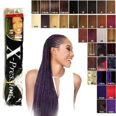 X-pression Xpression Expression 82'' Ultra Braiding Hair, Many Colors, in USA
