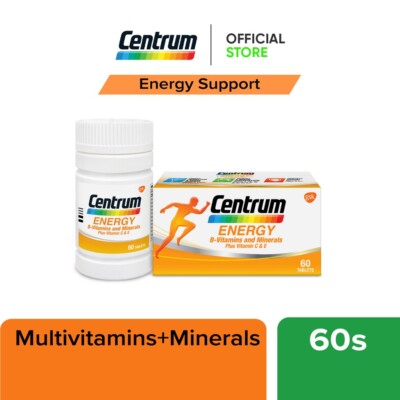 Centrum Energy Multivitamin-Multimineral Plus Vitamin C & E (1 x 60's)