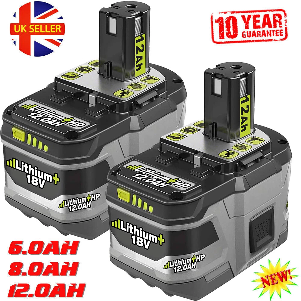 4X For Ryobi One Plus 18V 6Ah 9Ah Battery P108 RB18l50 RB18L40 Charger Genuine