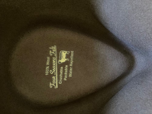 SCALA * MENS BROWN WOOL OUTBACK HAT * M * NEW CRUSHABLE AUSSIE REPELS WATER SUN - Picture 4 of 4