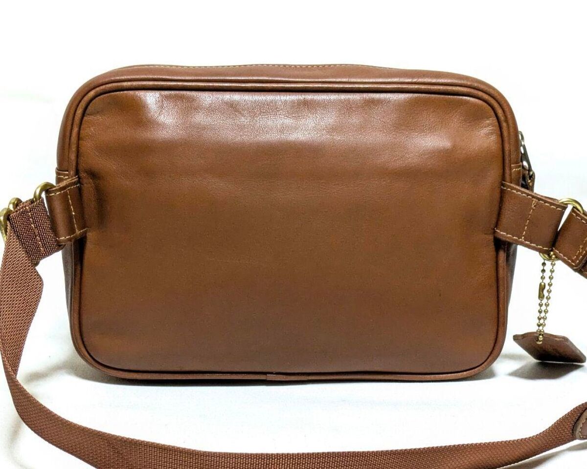 Vintage Coach 0516 Body Bag Waist Pouch Bag Leather Brown Vintage Coach 0516 Body Bag Waist Pouch Bag Leather Brown