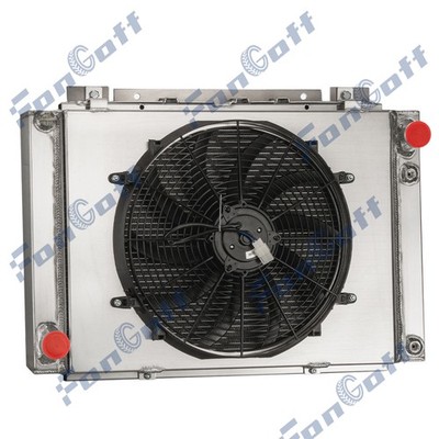 4-Row Aluminum Radiator Shroud+Fan For 1961-66 Ford Thunderbird 6.4L/6.6/7.0L V8