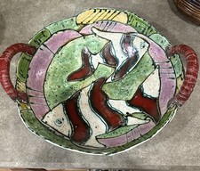 Juozas Rasa Saldeitis Pottery Bowl Abstract C...