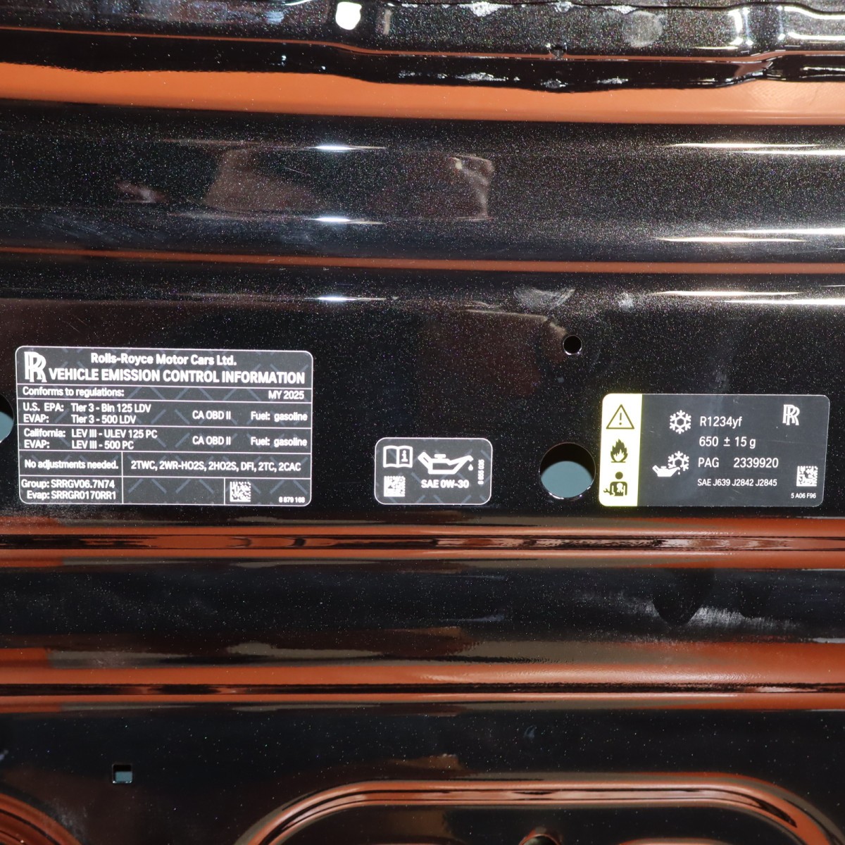 Rolls-Royce Cullinan 2019-2021 Engine lids Set P/N 41007450196