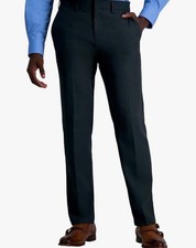 Louis Raphael Straight Fit Dress Pant LD70025 Size 38W x 30L Color Charcoal