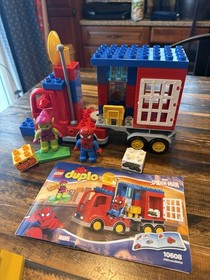 Lego Duplo Spider-Man Lot 10607 Bike and 10608 Spider Truck Adventure Complete