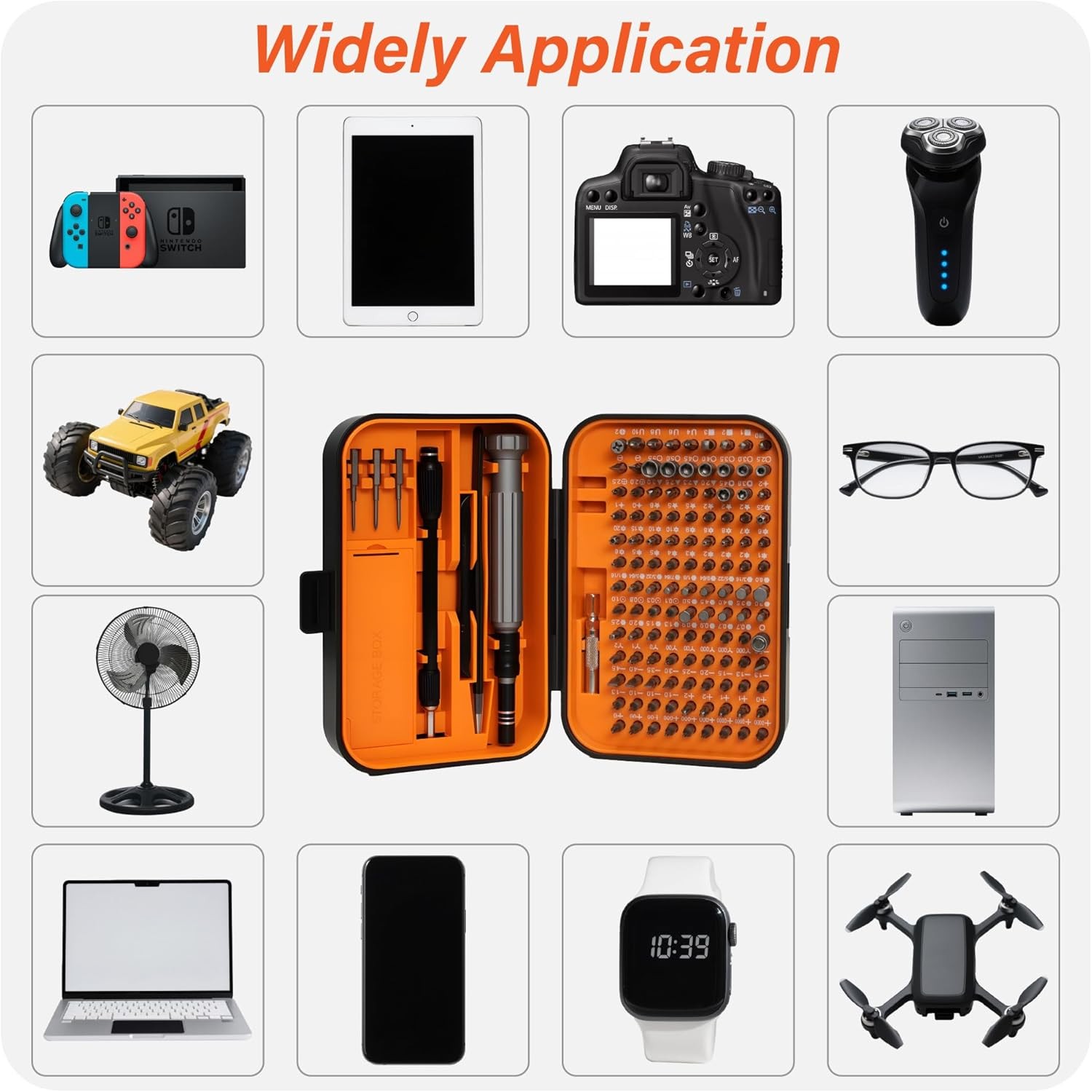 ANXTECH 150PC Precision Screwdriver Set Essentials Repair Kit with Magnetic Case