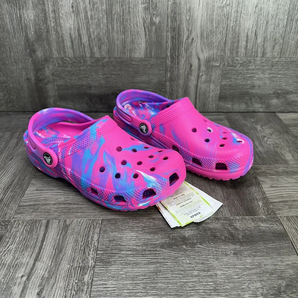 Zuecos CROCS clásicos niños talla 3 tie dye multicolores Foto 3 de 4