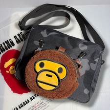 BAPE KIDS Baby Milo Plush Coin Pouch Shoulder Bag Magazine Appendix Limited Japa