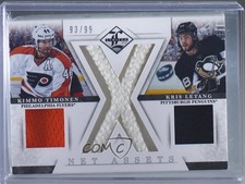 2012-13 Panini Limited Net Assets 93/99 Kris Letang Kimmo Timonen #NA-KTKL 0c3