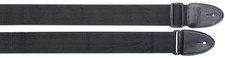 Plaited Guitar Strap Made of Black Nylon 36 5/8-65in