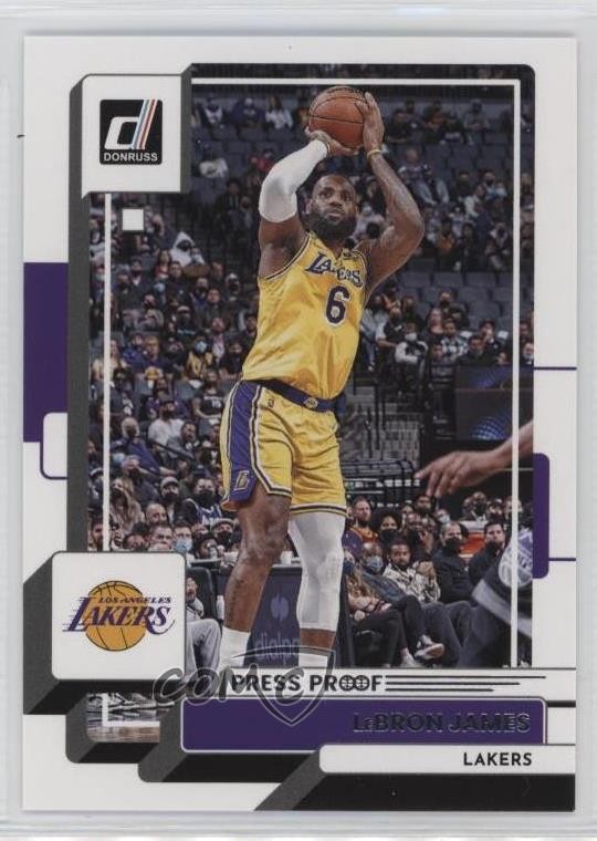 2022-23 Panini Donruss Silver Press Proof LeBron James #128 7s2