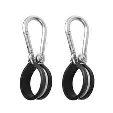 4 Pack Hanger Bracket Assembly Rubber Cushion Stainless Steel Airpower Line C...