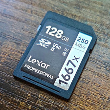 Lexar Professional 1667x SDXC 128GB Class 10 High Speed Memory Card