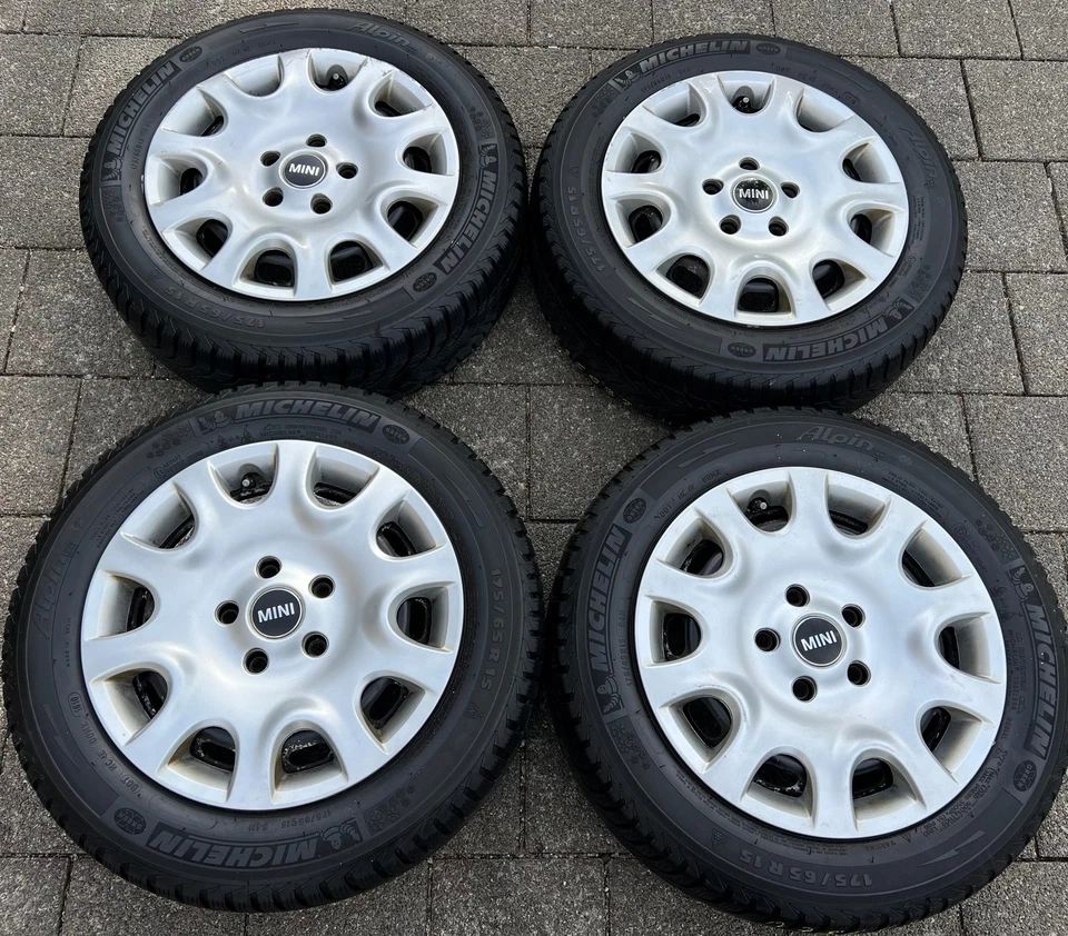 4 WINTERRÄDER MINI F55 F56 F57 175/65R15 84H RDKS 6851510 MICHELIN RDKS FREIHAUS - Bild 2 von 4