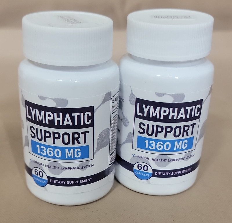 ELERULE Lymphatic Support 1360mg 60 Caps Vegan Gluten-Free Exp 01/29  2pck